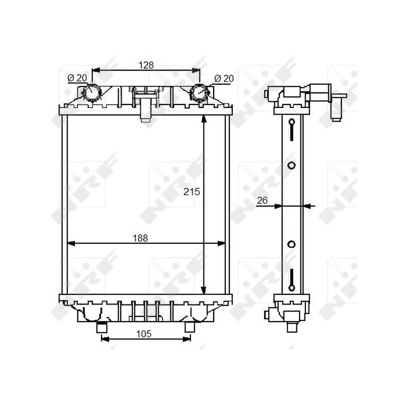 RAD AUDI A3 2.0 12- RADIATORS ALU B