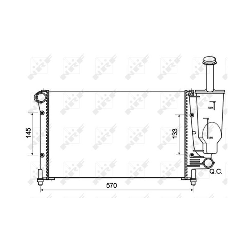 RAD FIAT PANDA 1.1 04- RADIATORS AL