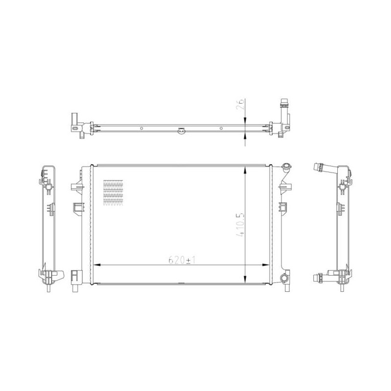 RAD VW PASSAT 2.0D 15- RADIATORS AL