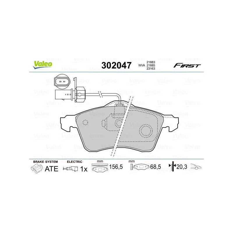 PLAQ FREIN FIRST VOLKSWAGEN MULTIVA