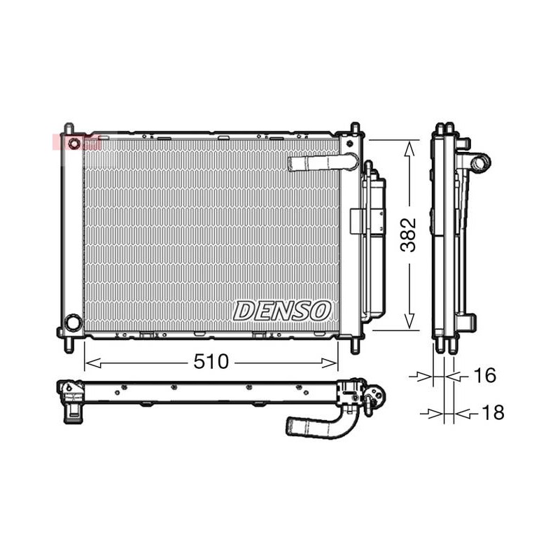 MODULE RAD. EAU/CONDENSEUR NISSAN