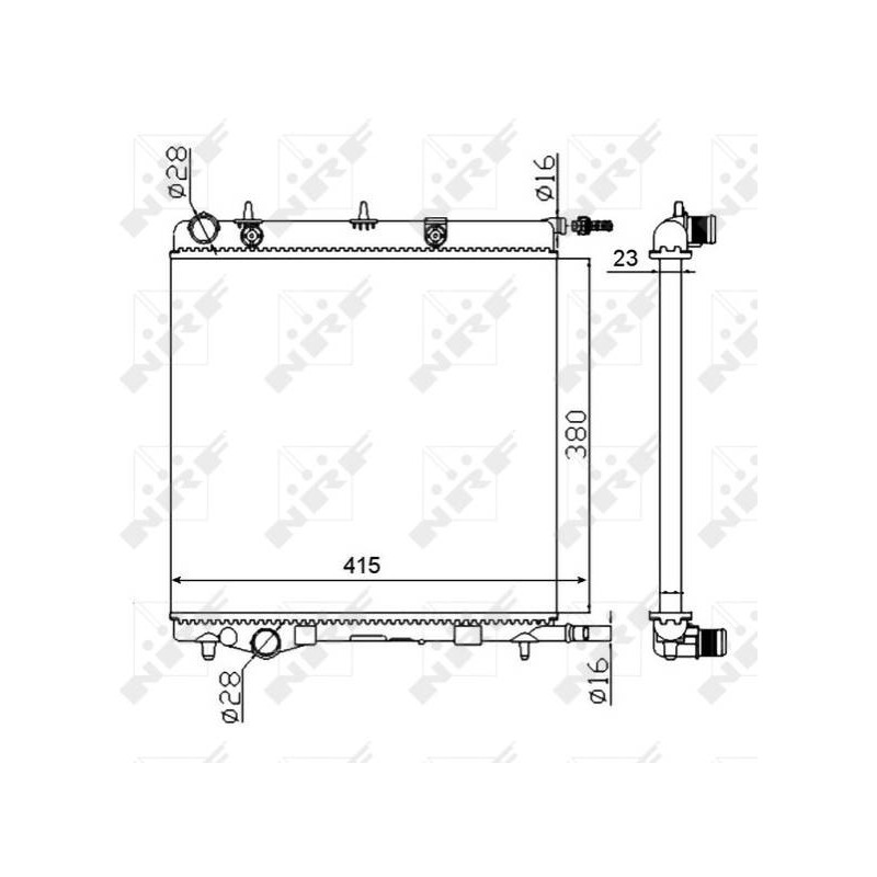 RAD CITROEN C3 1.4D 02- RADIATORS A