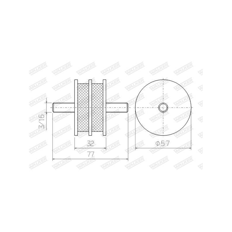 SUSPENSION CAOUTCHOUC ROVER 2000-22