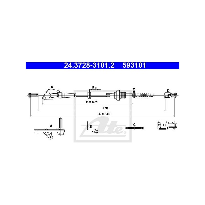 CABLE D EMBRAYAGE