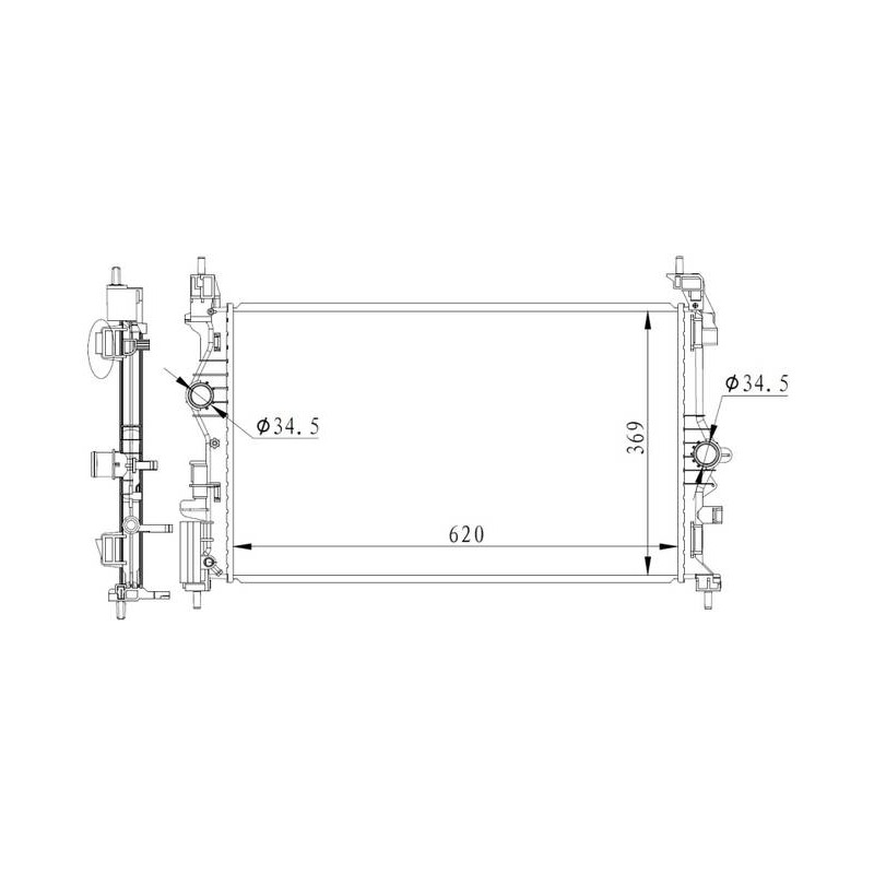 RAD OPEL CORSA 1.4 15- RADIATORS AL