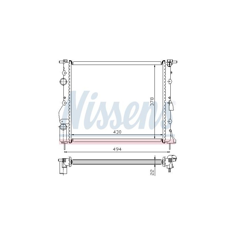 RAD.MOT NISSAN KUBISTAR (2004) 1.2