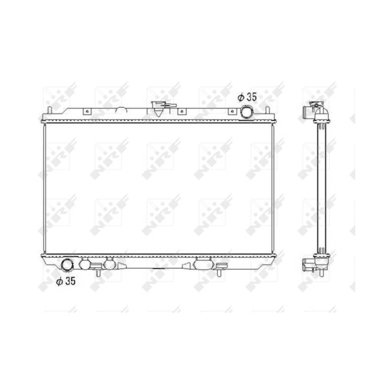 RAD NISSAN ALMERA 2.2D 00- RADIATOR