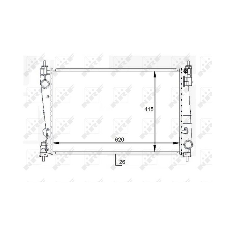 RAD VAUXHALL CORSA 1.4 07- RADIATOR