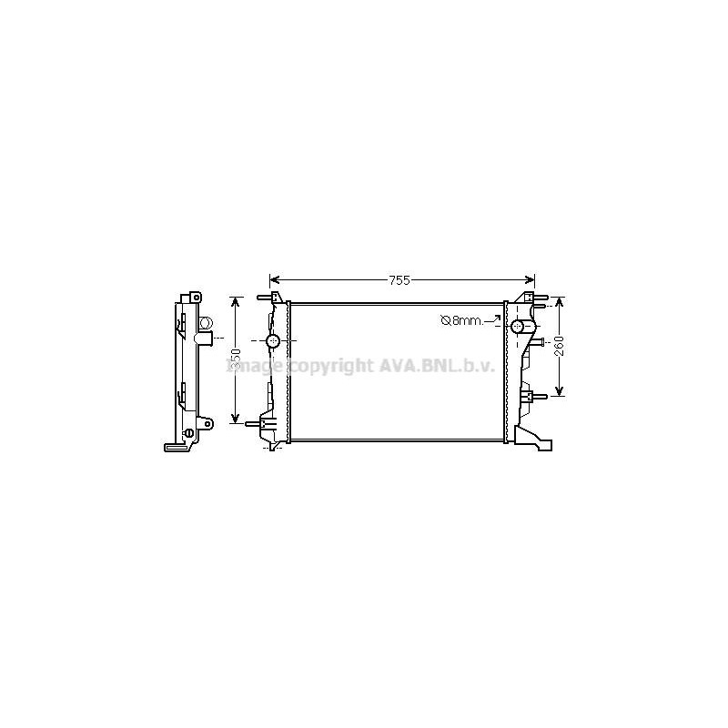 RAD EAU-VL/VUL- RENAULT- PRE